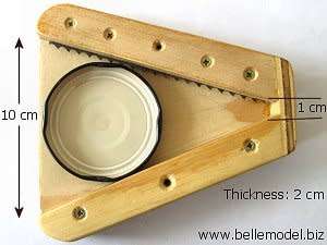 Bottle jar lid openers - Wooden easy grip