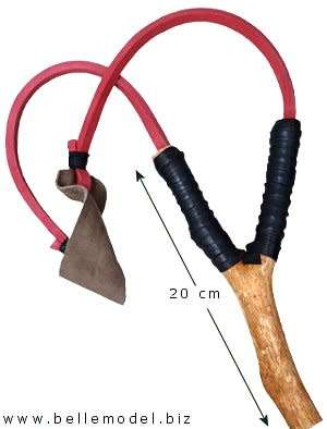 Kettie with rubber - wooden frame and haasrek