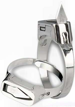 Self defense rings - Blade pointed