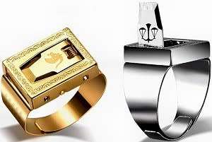 Self defense rings - Blade square