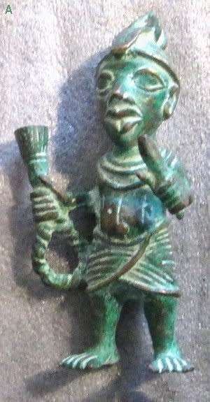 Sculptures - Bronze - Benin - Manikin - small
