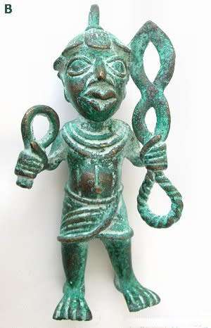 Sculptures - Bronze - Benin - Manikin - small
