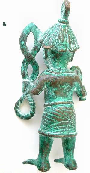 Sculptures - Bronze - Benin - Manikin - small