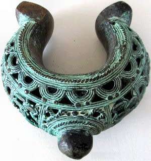 Sculptures - Bronze - Benin - Arm band - doughnut (amulet)