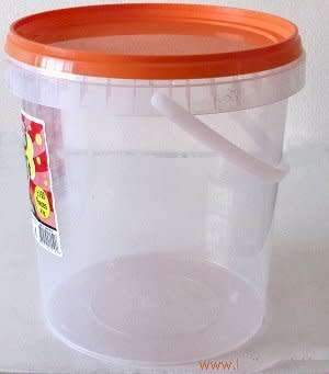 Buckets - plastic - Transparent - 9 liter