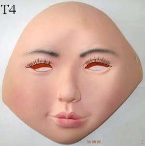 Theatrical masks - female - realistic - latex