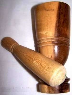 Pestle and mortar - wooden
