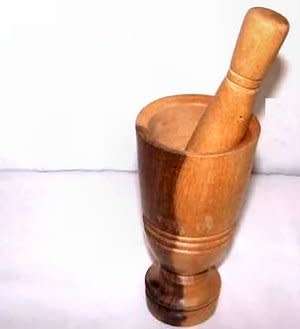 Pestle and mortar - wooden