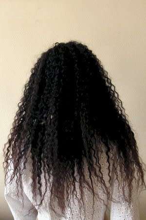 Wigs - Brown dark - curly - long