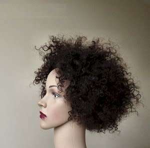Wigs - Brown red - curly - short