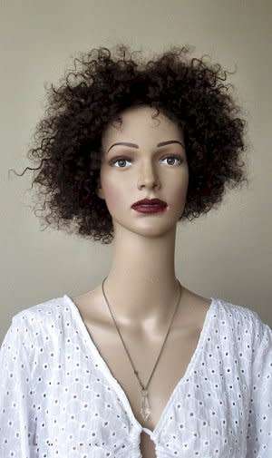 Wigs - Brown red - curly - short
