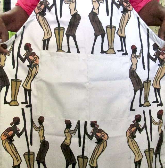 Aprons for chefs with african motives - bibs