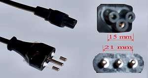Laptop cable adaptor for travelers to Argentina / Uruguay