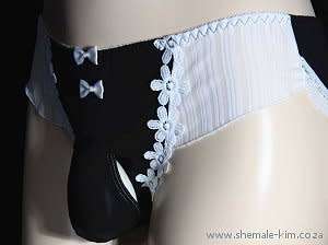 Panties - pouch - Bichrome in soft warm fabric