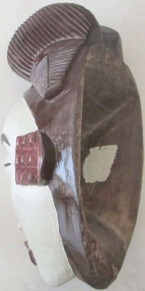 African tribal masks - Gabon punu face - refurbished