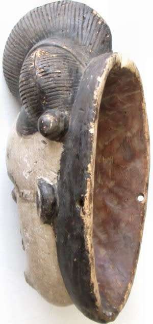 African tribal masks - Gabon punu face - 2nd hand