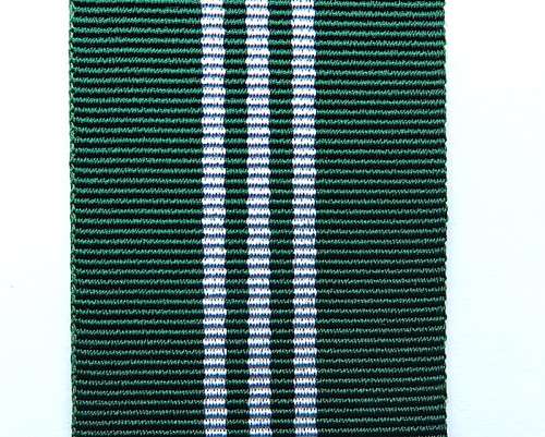 Full size - SA prisons service cross for merit medal ribbon 15cm