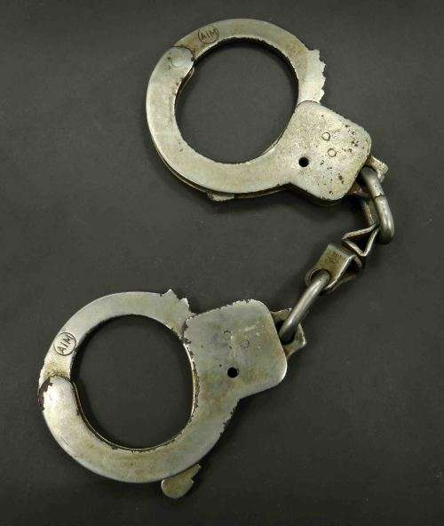 Pair of AIM Antique Handcuffs (No Key)