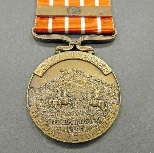 FULL SIZE LOUW WEPENER MEDAL WITH BAR #19