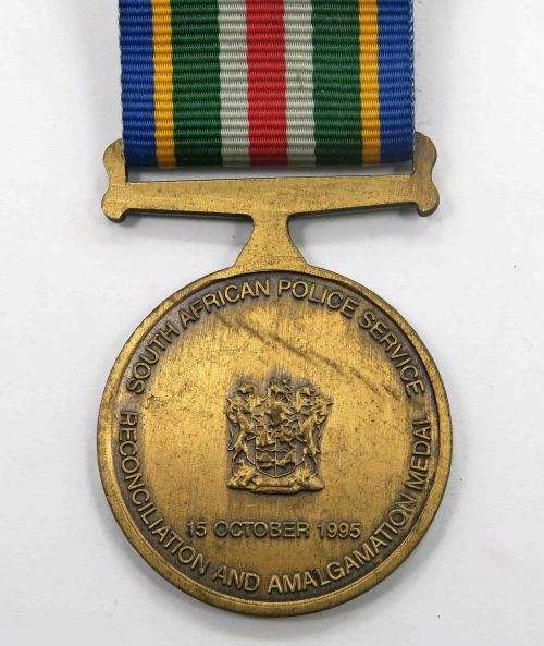 Full size - South African Police Service Reconciliation and Amalgamation Medal. Unnamed.