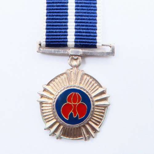 Miniature - Pro Merito Medal. Stamped "Silver"  #11