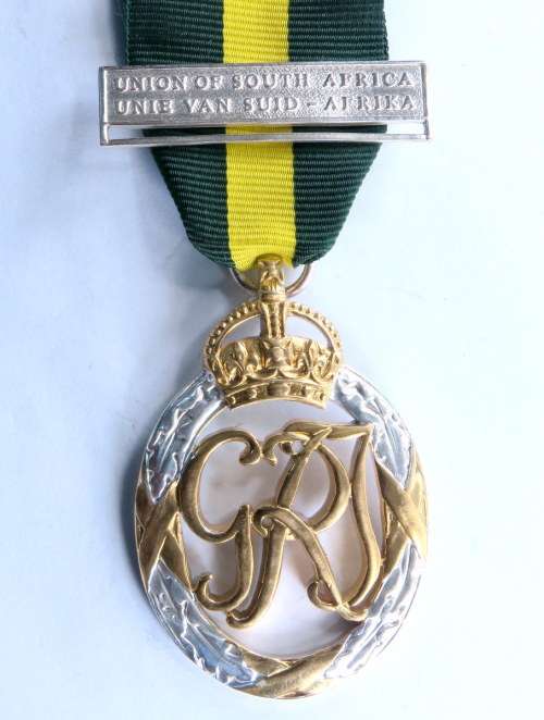 Full size -Union of South Africa Officers Decoration. Not Named.