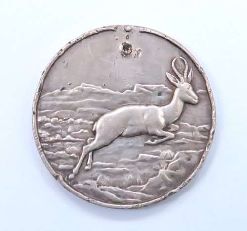 Full Size.   Africa Service Medal (Disk Only) To: 225577 P.J. De Bod.
