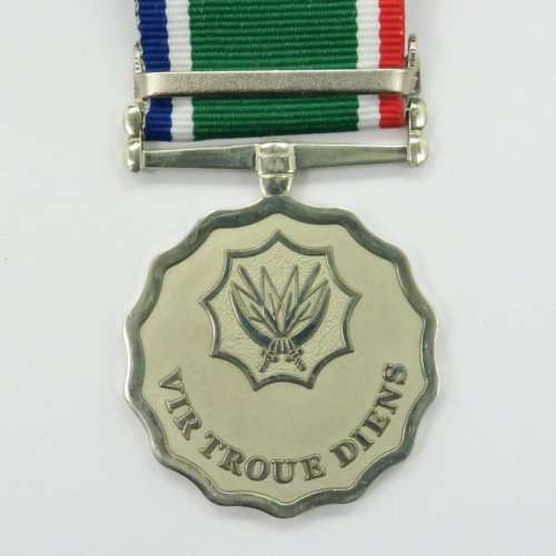 Full Size: South Africa. With Bar for 20 Jaar. Troue Diens Medal