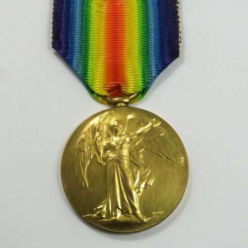 Full Size: World War I Victory Medal. South African Issue. Rare unnamed medal.