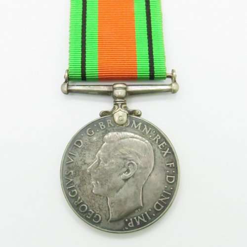 Full Size: Canada Silver Defence Medal(1939 - 1943). World War II. Toned.