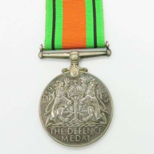 Full Size: Canada Silver Defence Medal(1939 - 1943). World War II. Toned.
