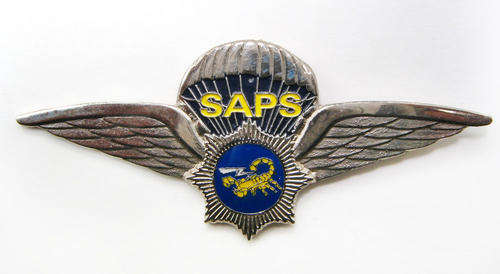 South Africa SAPS Silver Wing. Very Rare.