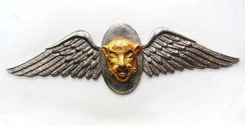 South Africa Bophuthatswana Air Force Pilot Bi-Metal wing, PROTOTYPE Breast Badge. Very Rare! ..