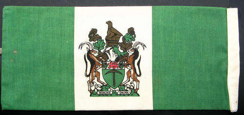 Rhodesian Car Pennant.  Double sided.