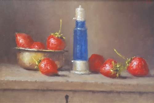 Douggie du Toit stillife with strawberries.BEAAAUUUTIFUL!!