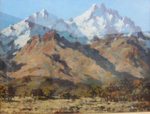Otto Klar original oil on canvas-low opening!