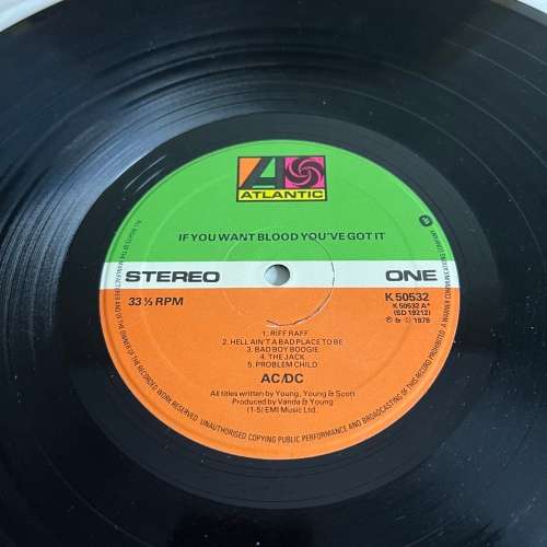 AC/DC  If You Want Blood You`ve Got It - Vinyl LP Record