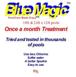BLUEMAGIC POOL ALGICIDE FOR CRYSTAL CLEAR ALGAE FREE POOLS SPARKLING WATER UK BUYERS ONLY