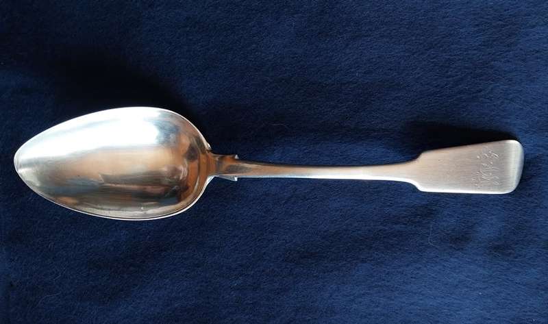 Cape silver serving spoon