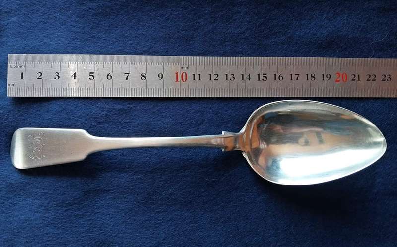 Cape silver serving spoon