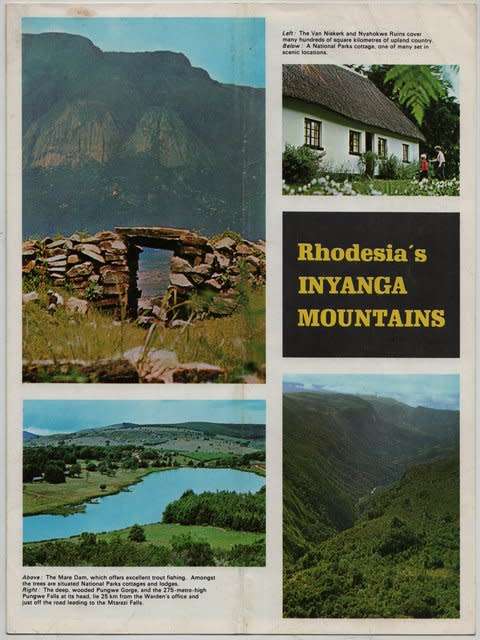 (Rhodesia National Tourist Board) RHODESIA'S INYANGA MOUNTAINS.