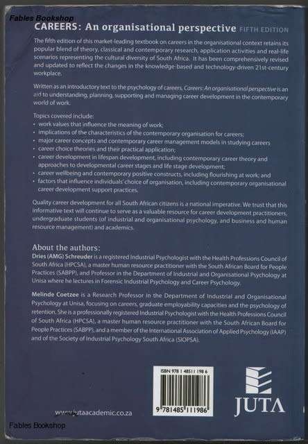 A.M.G. Schreuder & M. Coetzee CAREERS.