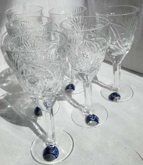 Dyat'kovsky Crystal Glasses Set Of 6