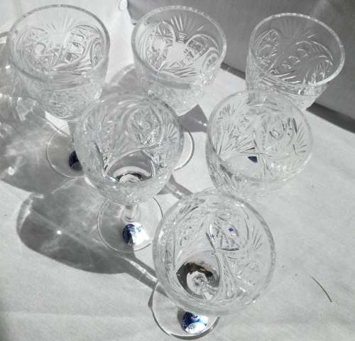 Dyat'kovsky Crystal Glasses Set Of 6