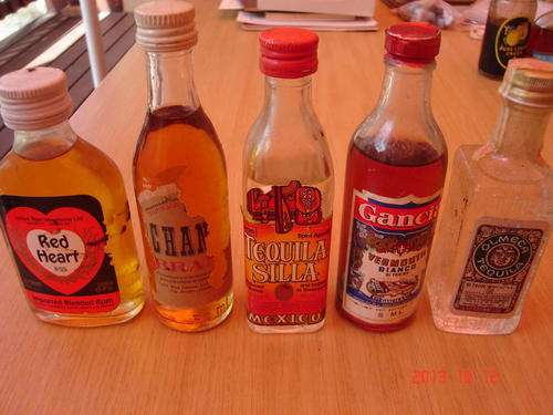 Miniture liquor bottles as per photo