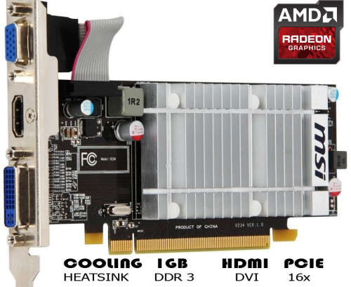 Gaming Pc / 8 GB RAM / Core i7 + 1 GB Graphics Card / 24 inch Monitor included