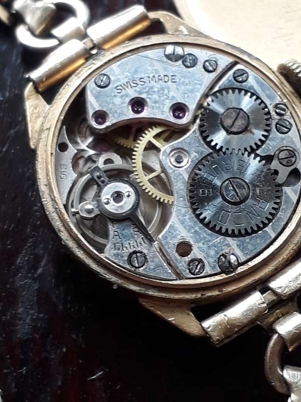 Lanco with subseconds. Vintage 1930s