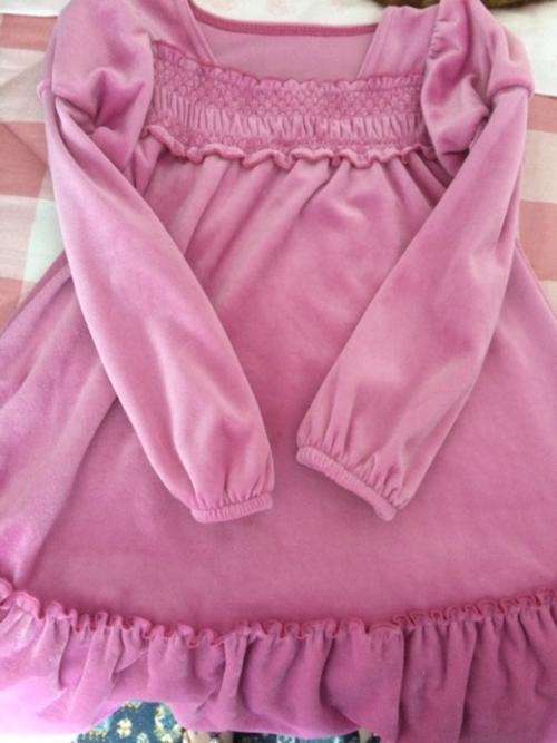 Velvet dress for girl