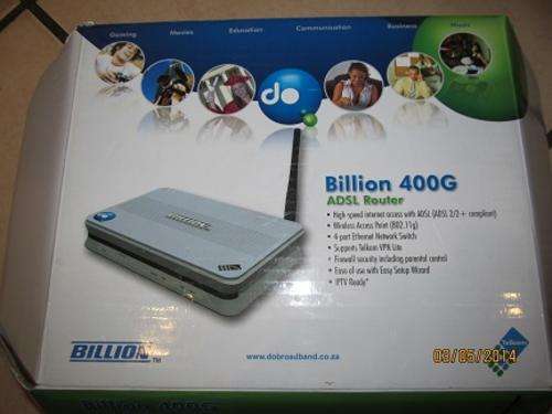 BILLION 400G ADSL Router-WiFi- NEW !!!