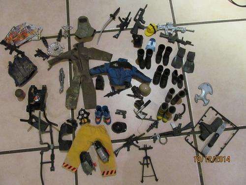 ACTION MAN- CLOTHING+ ASSESORIES +WEAPONS